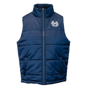 Women's U-State embroidered puffer vest navy
